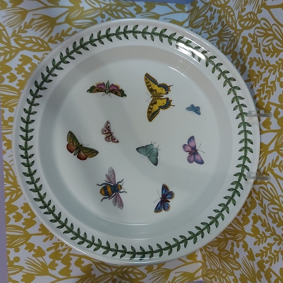 Portmeirion Other - **HOLD** Two - Dinner Plate Portmeirion Botanic Garden Butterflies Porcelain